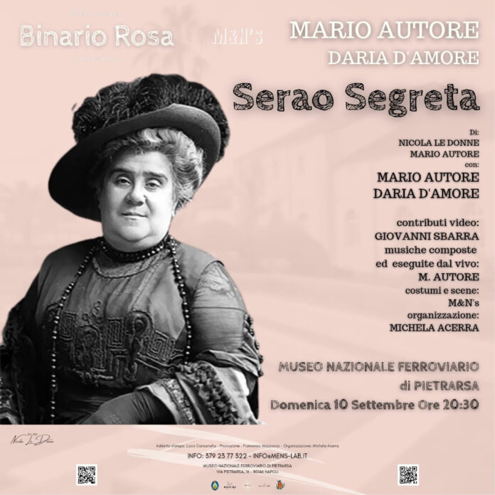 In scena al Museo Ferroviario di Pietrarsa lo spettacolo su Matilde Serao