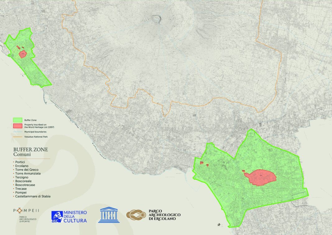 Unesco, approvato ampliamento della Buffer Zone del sito Pompei - Ercolano - Torre Annunziata