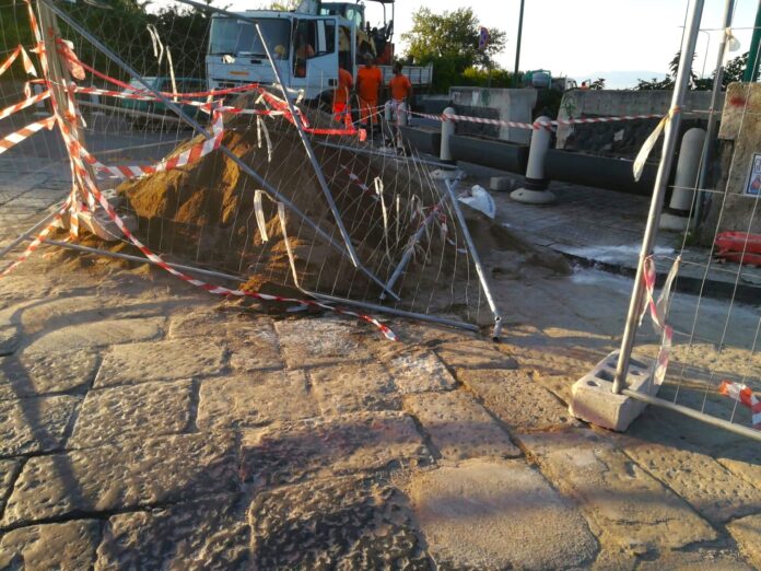 Torre del Greco: vandalizzato il cantiere dei lavori in via Scappi
