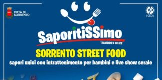 Saporitissimo Sorrento Street Food, cinque giorni di appuntamenti con gusto, musica e spettacolo