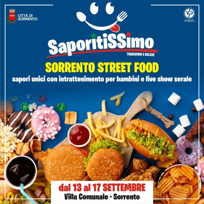 saporitissimo sorrento Saporitissimo Sorrento Street Food, cinque giorni di appuntamenti con gusto, musica e spettacolo