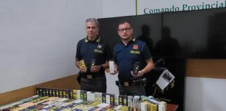 Benevento, prodotti pericolosi e profumi falsi: migliaia di articoli sequestrati dalla guardia di finanza Benevento, prodotti pericolosi e profumi falsi: migliaia di articoli sequestrati dalla guardia di finanza