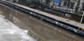 Piove e si allaga la stazione di Scafati. Interrotta la tratta da Pompei a Poggiomarino
