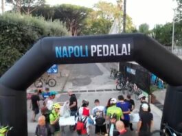 Per la Napoli obliqua 250 ciclisti giunti domenica 15 ottobre da tutto il Paese