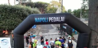 Per la Napoli obliqua 250 ciclisti giunti domenica 15 ottobre da tutto il Paese