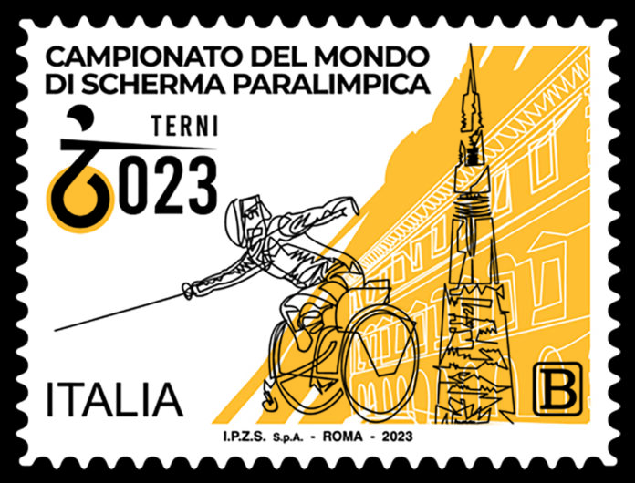 Scherma Paralimpica_PROVINO Poste Italiane emissione francobollo Scherma Paralimpica