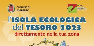 Il 19 novembre torna a Sorrento l'Isola Ecologica del Tesoro