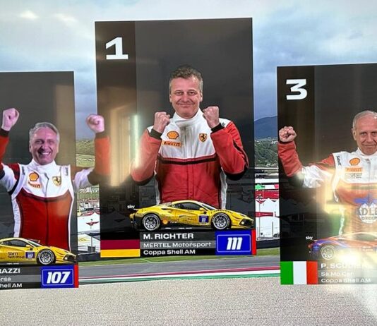 Mondiale Ferrari Challenge: prestigioso podio per Paolo Scudieri