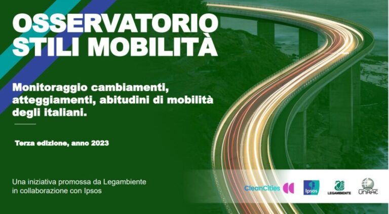 Osservatorio Stili di Mobilità 2023 Nuovo sondaggio Ipsos-Legambiente sugli stili di mobilità degli italiani con un’analisi inedita sui divari sociali nella mobilità
