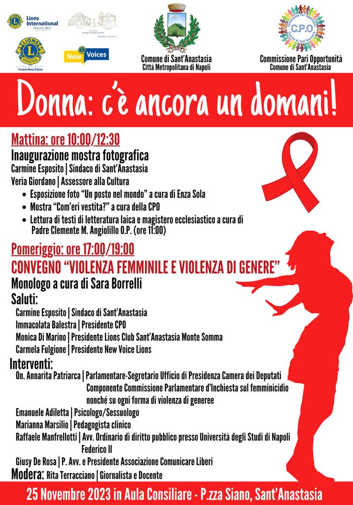 “Donna, c’è ancora un domani!”: Sant’Anastasia si mobilita contro la violenza sulle donne