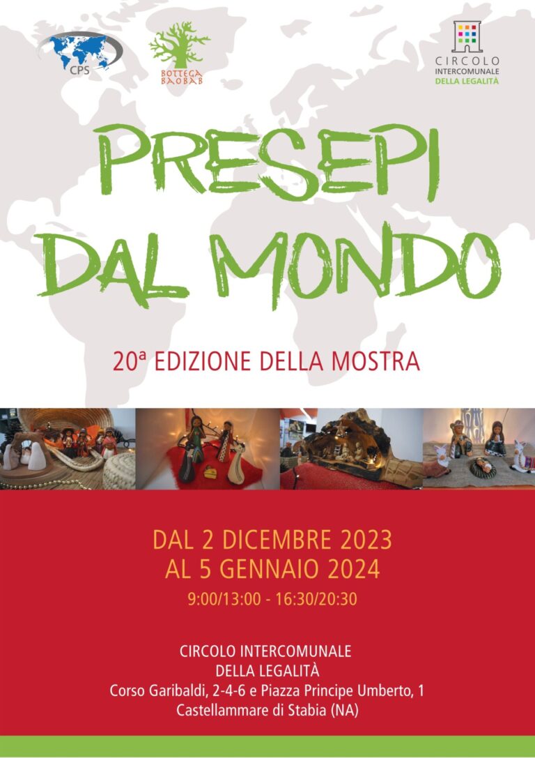 Castellammare: mostra Presepi dal Mondo 2023 – XX edizione