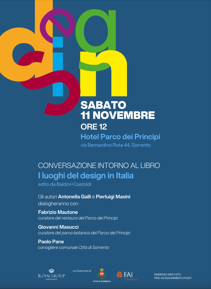 Sorrento, la presentazione del libro “I luoghi del Design”