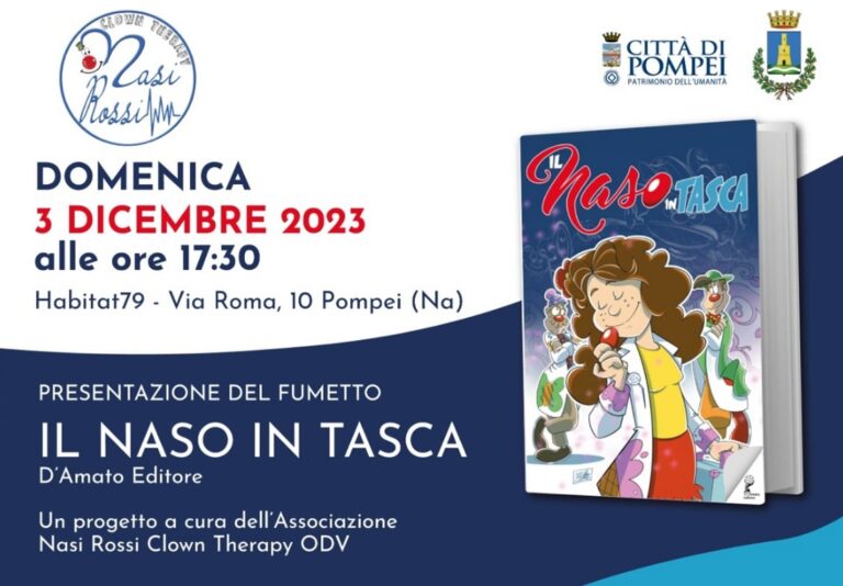 “Il Naso in tasca” per superare ogni paura, il fumetto realizzato per i piccoli degenti “Il Naso in tasca” per superare ogni paura, il fumetto realizzato per i piccoli degenti