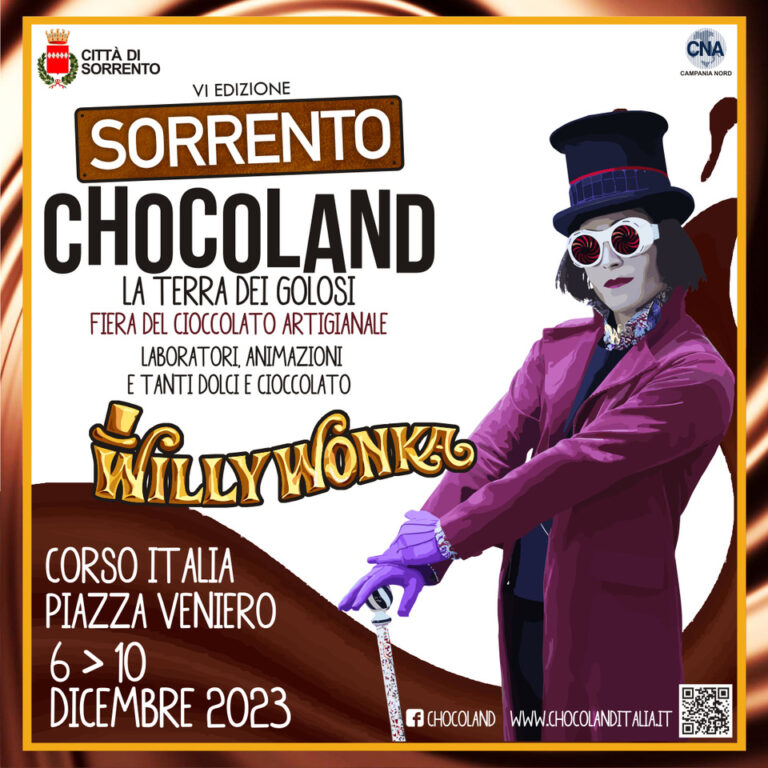 Chocoland torna a Sorrento, tra Willy Wonka ed una “dolce” sfilata di moda Chocoland torna a Sorrento, tra Willy Wonka ed una “dolce” sfilata di moda
