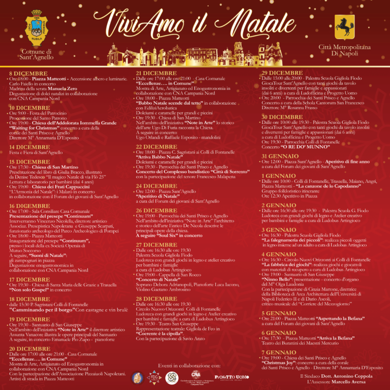 L’8 dicembre accensione dell’albero a Sant’Agnello. Madrina Manuela Zero