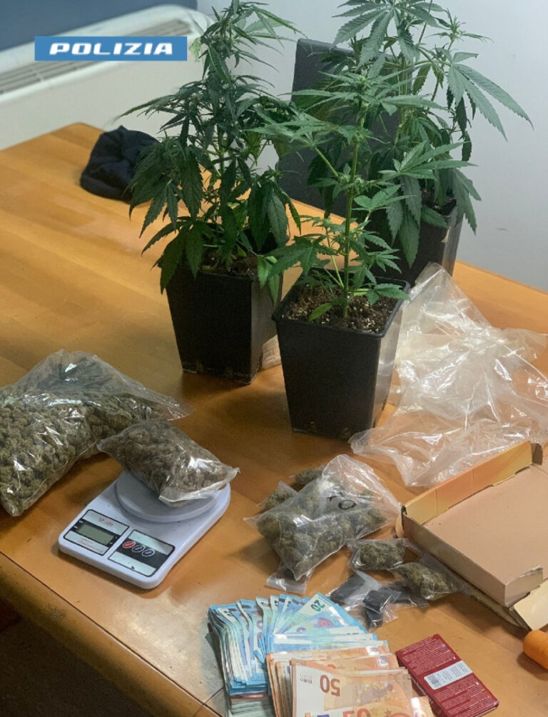 Napoli, fermato 34enne a Piazza Nazionale con la droga: in casa anche tre piante di marijuana