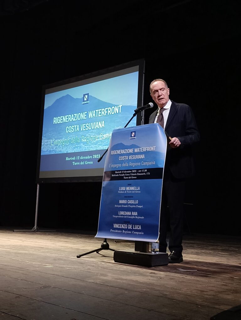 Torre del Greco: autonomia differenziata, lettera al governatore De Luca Torre del Greco: autonomia differenziata, lettera al governatore De Luca