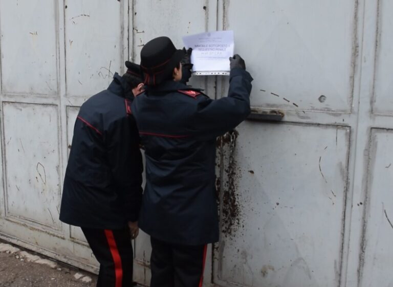 Poggiomarino, capannone abusivo sequestrato dai Carabinieri Forestali