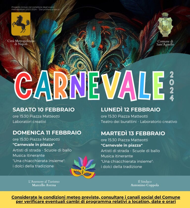Carnevale 2024 a Sant’Agnello