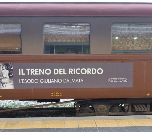 Foibe ed esodo giuliano-dalmata: il treno del ricordo in un viaggio multimediale di dieci tappe un per onorare le vittime