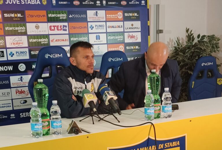 Juve Stabia, Tarantino: “C’è rammarico per come è andata la partita”