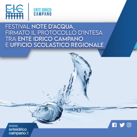 Protocollo d’intesa tra Ente Idrico Campano (Eic) e Ufficio Scolastico Regionale: un Festival canoro incentrato sull’acqua