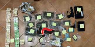Pomigliano d'Arco, blitz antidroga in via Mauro Leone: arrestata un'intera famiglia peruviana. In casa avevano armi, droga e contanti
