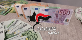 Pozzuoli: arrestato ristoratore 50enne. Soldi falsi, droga e proiettili