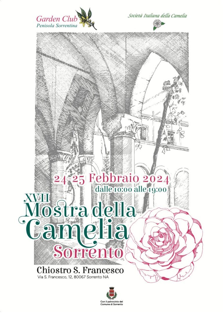 A Sorrento, due giorni dedicati ai fiori, con la XVII edizione della Mostra della Camelia