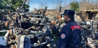 Boscoreale, sequestrata un'imponente attività di autodemolizione totalmente abusiva