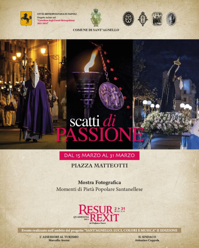 Sant’Agnello, “Scatti di passione”: mostra fotografica sulle processioni pasquali