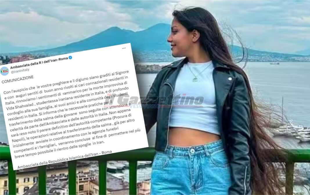 Ragazza morta a Secondigliano, l’Ambasciata iraniana: “La salma di Vida verrà rimpatriata”. La svolta dopo che era stato sollevato il caso