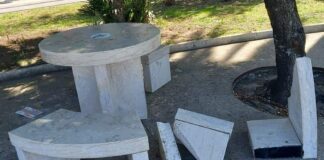 Castellammare, è emergenza vandali: distrutti tavoli e panchine sul lungomare. C'è ancora molto da fare in termini di sicurezza