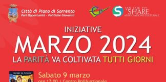Piano di Sorrento: "Marzo 2024, la parità va coltivata tutti i giorni"