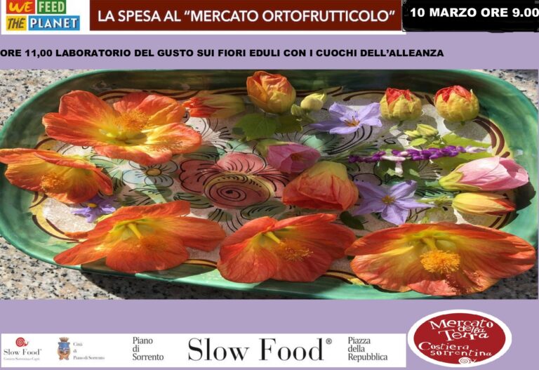 Comunicato stampa mercato della terra Slow Food Piano di Sorrento domenica 10 Marzo