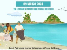 Torre del Greco: pulizia delle spiagge nella zona della Litoranea