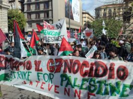 A Napoli i giovani in piazza per la pace in Palestina e per il clima: "In un mondo di ingiustizie, i popoli rispondono con diverse lotte"