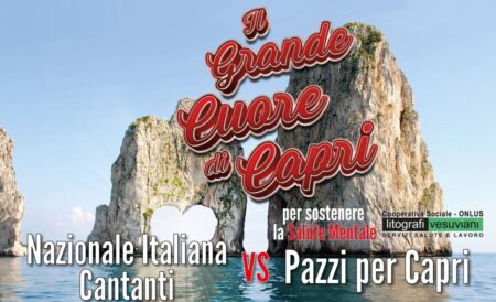 Il grande cuore di Capri, nazionale cantanti e Pazzi per Capri