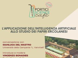 Intelligenza artificiale e papiri ercolanesi al centro del nuovo incontro del Portici Science Cafè, in programma martedì 16 aprilezo