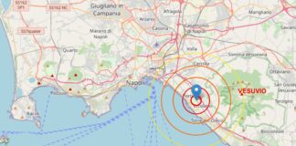 Trema anche il Vesuvio: scossa di magnitudo 2.1 con epicentro nella Reggia di Portici
