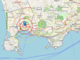 Trema, trema ancora la terra ai Campi Flegrei. Magnitudo 2.2 alle 22,28