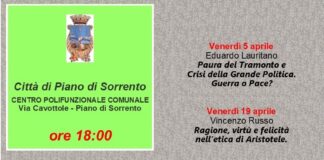 Piano di Sorrento. Arte, storia, musica e filosofia: torna "Tracce", il ciclo di conferenze al Centro Polifunzionale