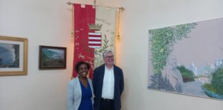 Ravello, il console francese Lise Moutoumalaya in visita alla città