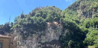 Amalfi, partita la messa in sicurezza del costone roccioso sovrastante l’ex mattatoio