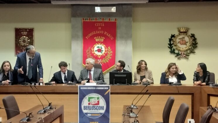 Pomigliano d’Arco: verso le Elezioni Europee, il Ministro Tajani a tutela delle donne e del sud. "L'Italia non è in guerra"