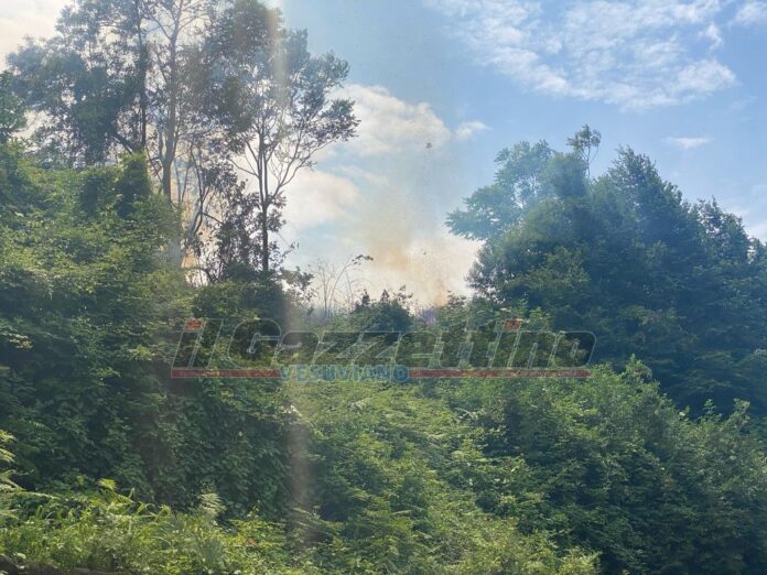 Incendio costone viale delle puglie castellammare1
