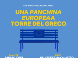 La “panchina europea” arriva a Torre del Greco sul belvedere di Via Calastro