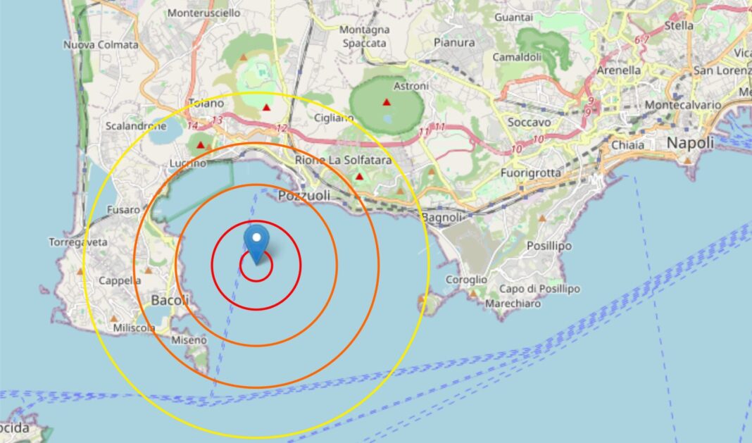 Due forti scosse in mare ai Campi Flegrei: paura a Pozzuoli e Bacoli