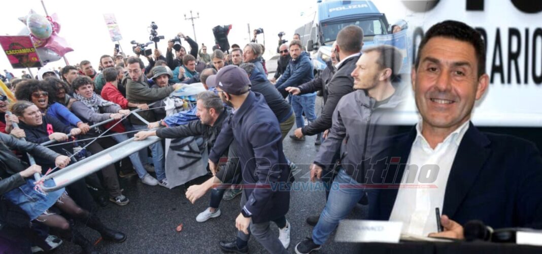 Vannacci a Napoli: proteste "No-Van", tensione e tafferugli con le forze dell'ordine