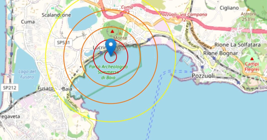 Terremoto, di magnitudo 2.9, sveglia la gente flegrea alle 3,30. Epicentro Lucrino